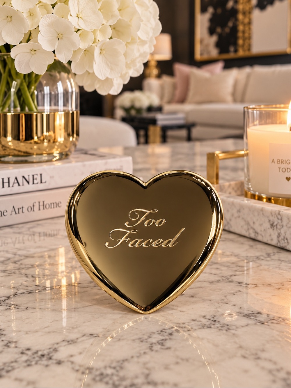 Too Faced Born This Way Soft Blur Setting Powder Tan Heart Compact